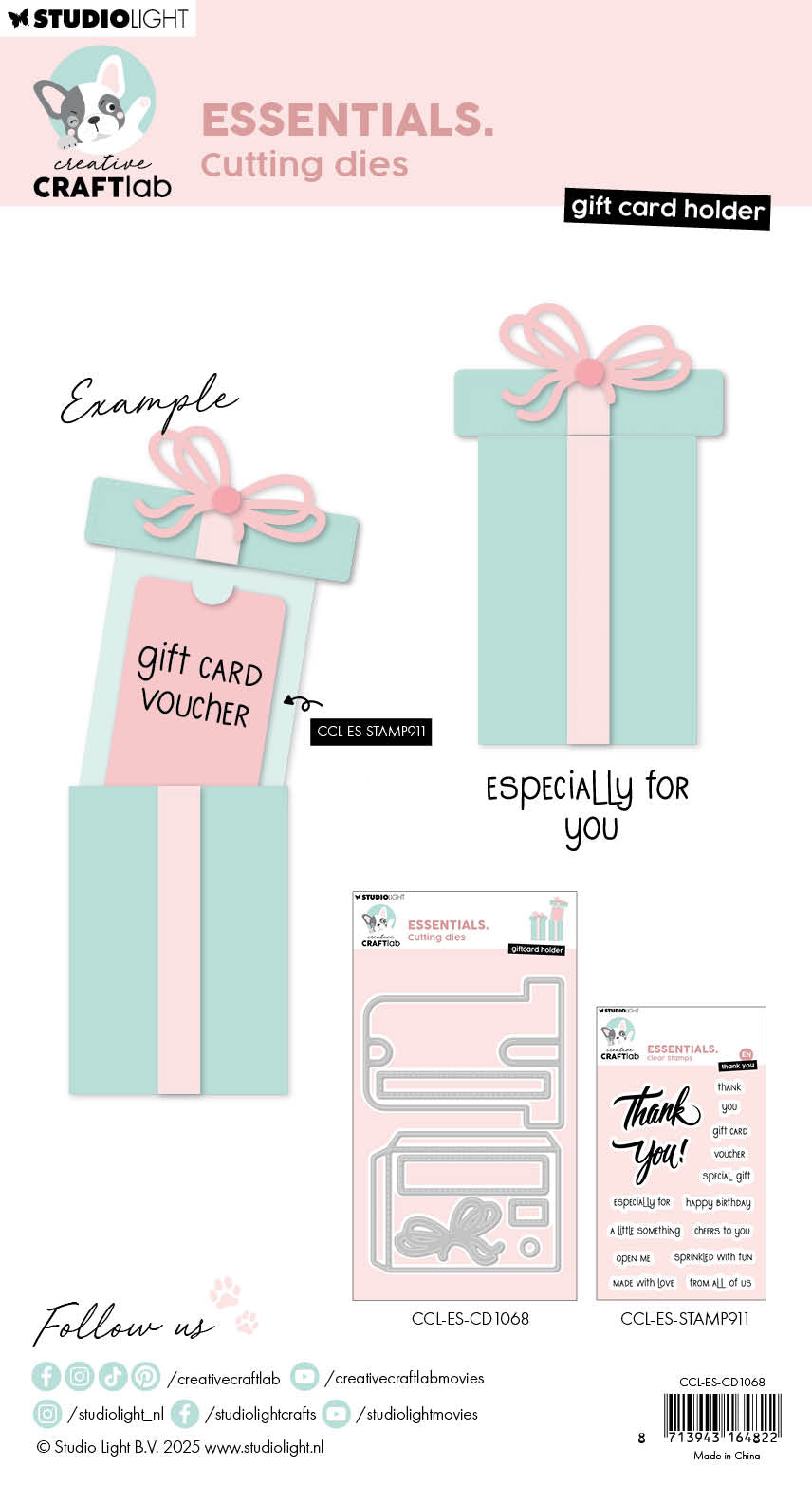 CCL Cutting Die Giftcard Holder Essentials