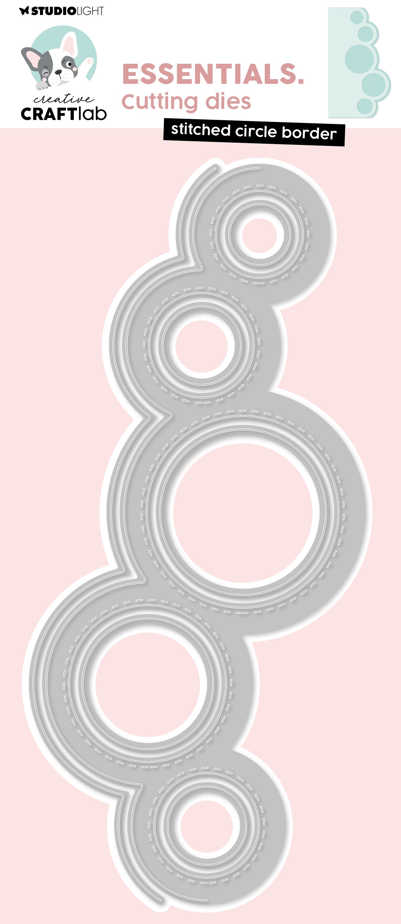 CCL Cutting Die Stitched Circle Border Essentials 7 Pieces