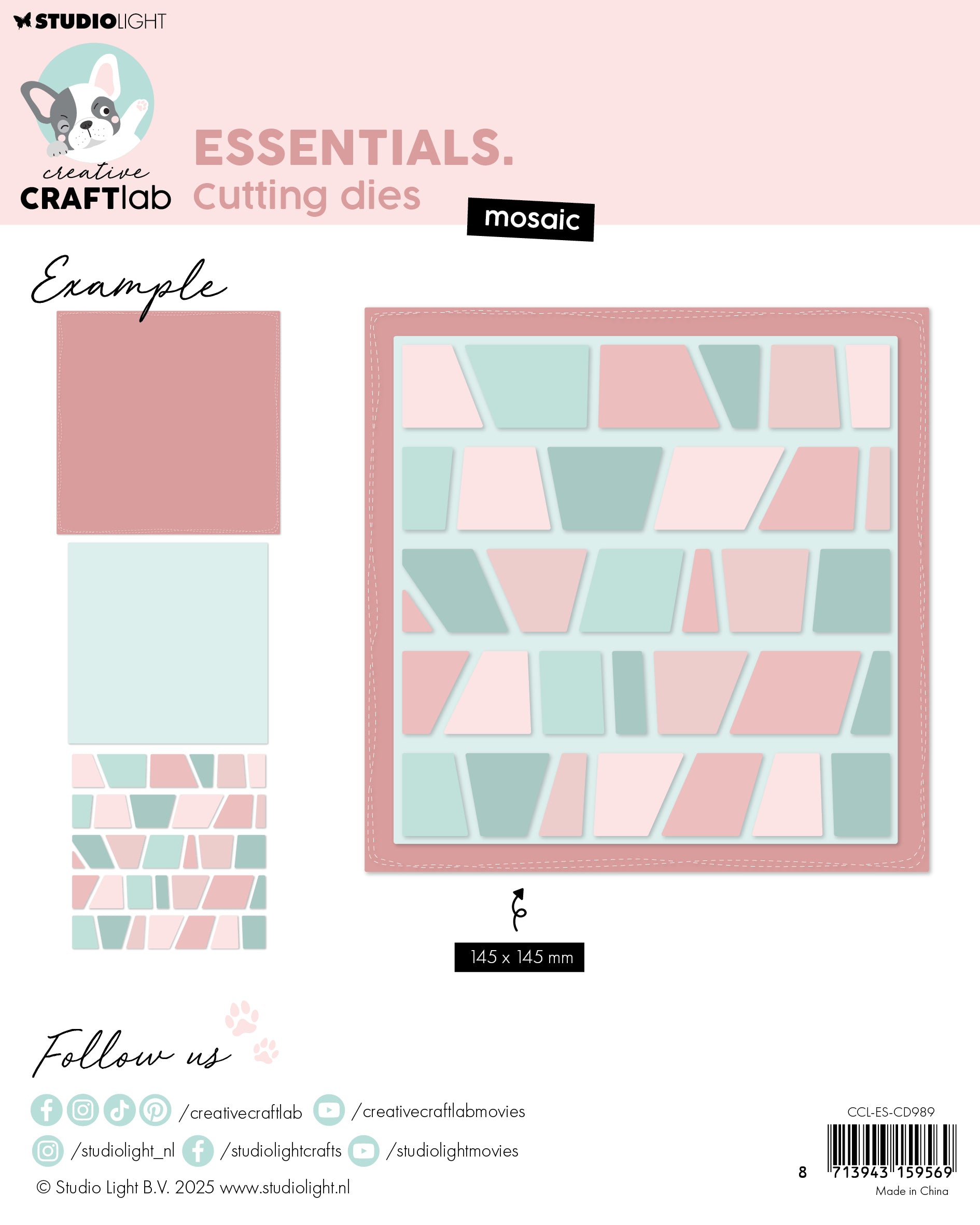 CCL Cutting Die Mosaic Essentials 2 PC