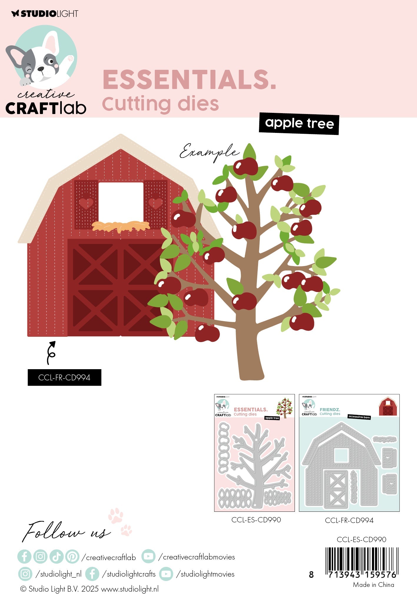 CCL Cutting Die Apple Tree Essentials 4 PC