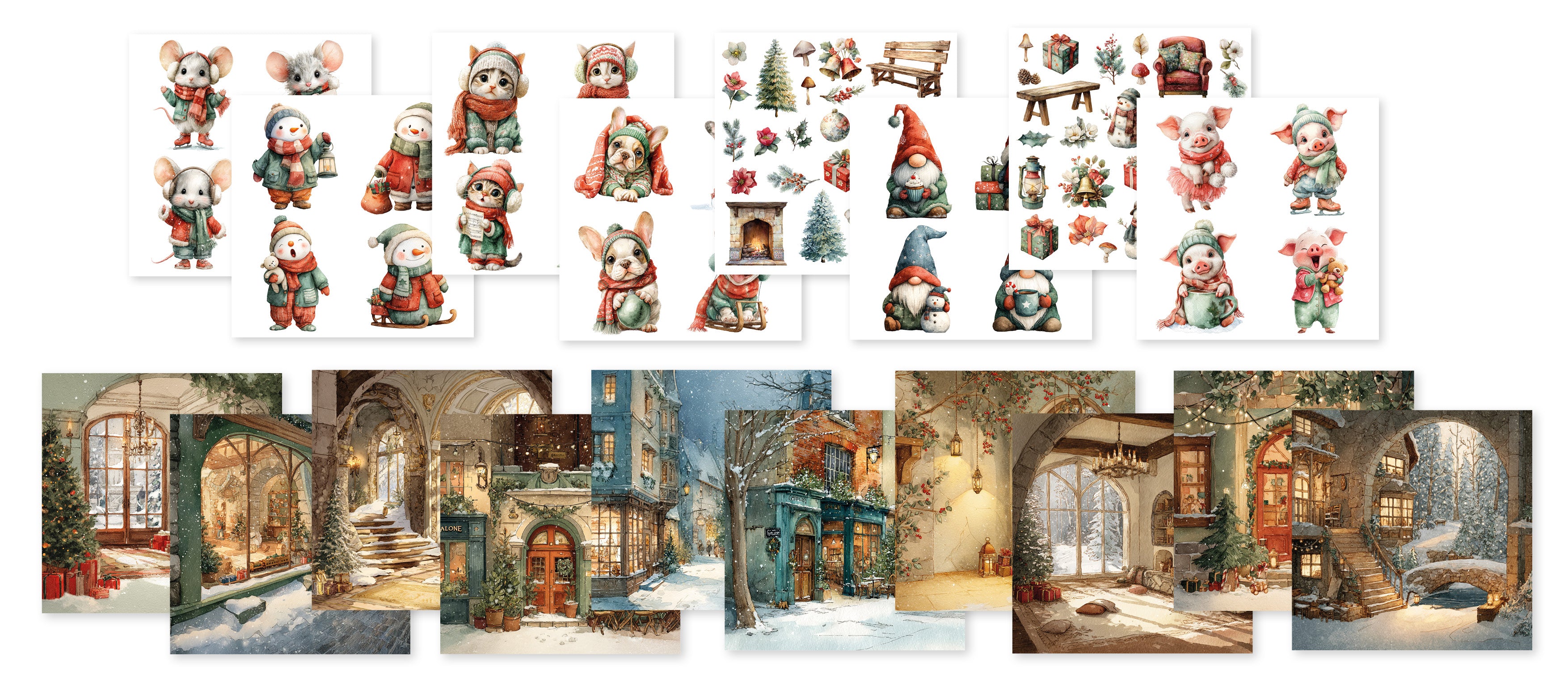 CCL Collage Paper Pad Classic Christmas Essentials 36 Sheets