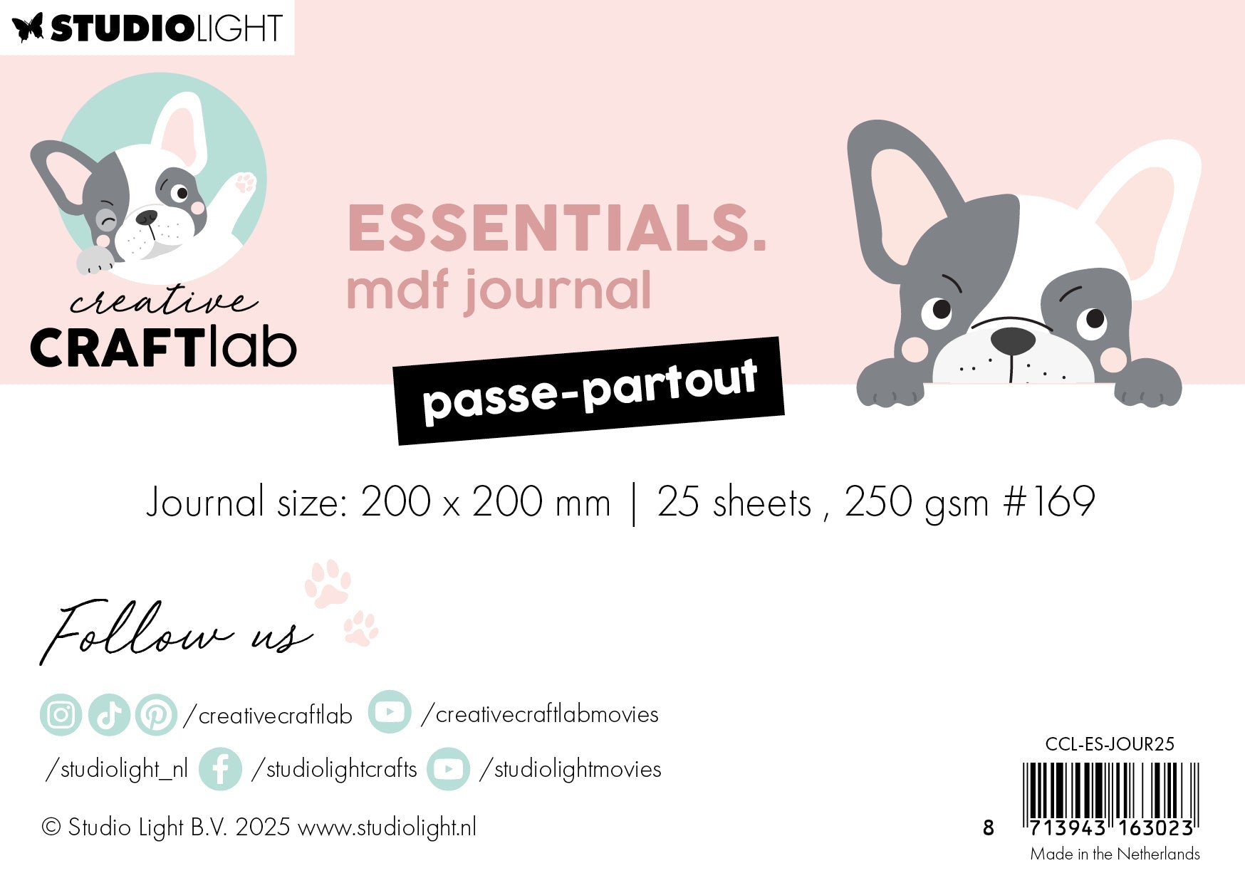 CCL MDF Journal Passe-Partout Essentials 1 Piece