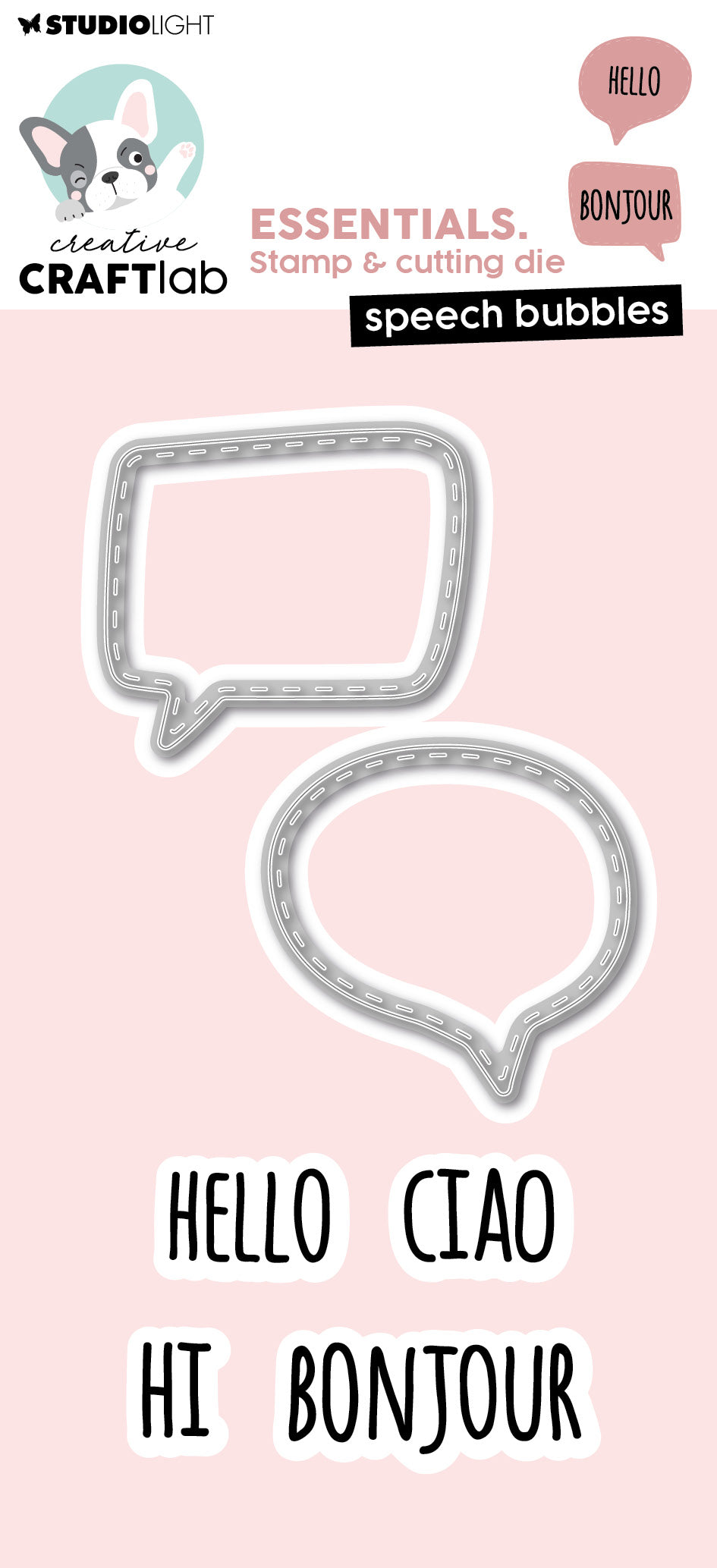 CCL Stamp & Cutting Die Speech Bubbles Essentials 6 PC