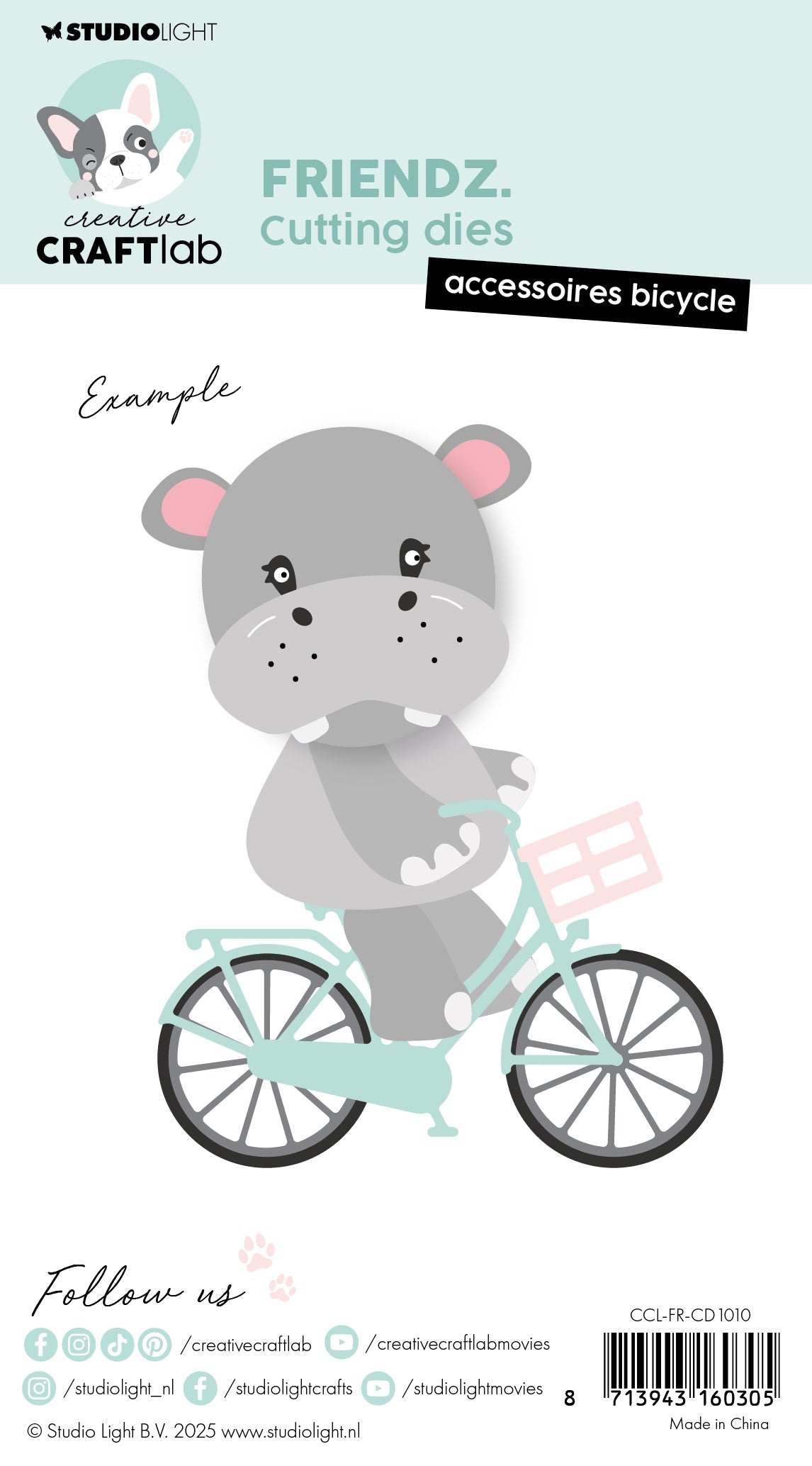 CCL Cutting Die Accessoires Bicycle Friendz 5 Pieces