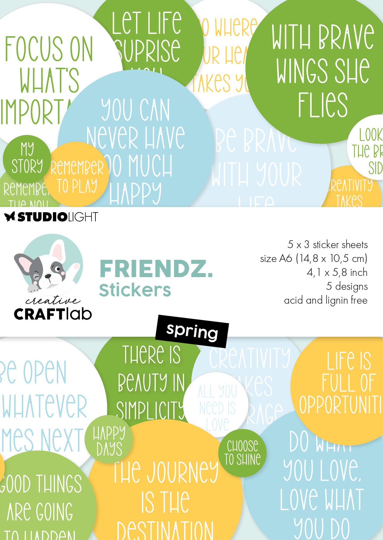 CCL Sticker Pad Spring Friendz 4 Sheets