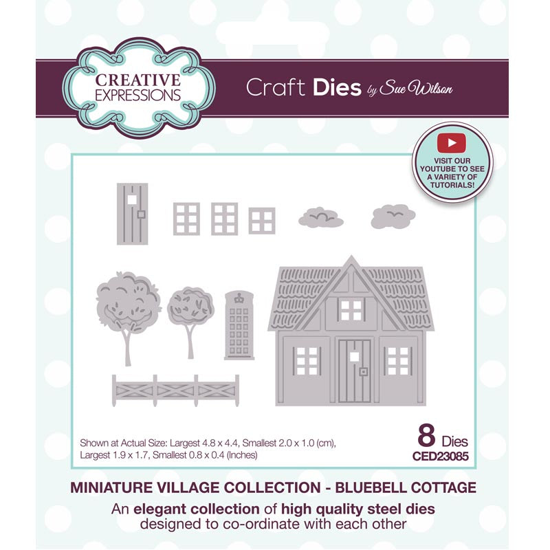 Creative Expressions Sue Wilson Miniature Village Bluebell Cottage Craft Die