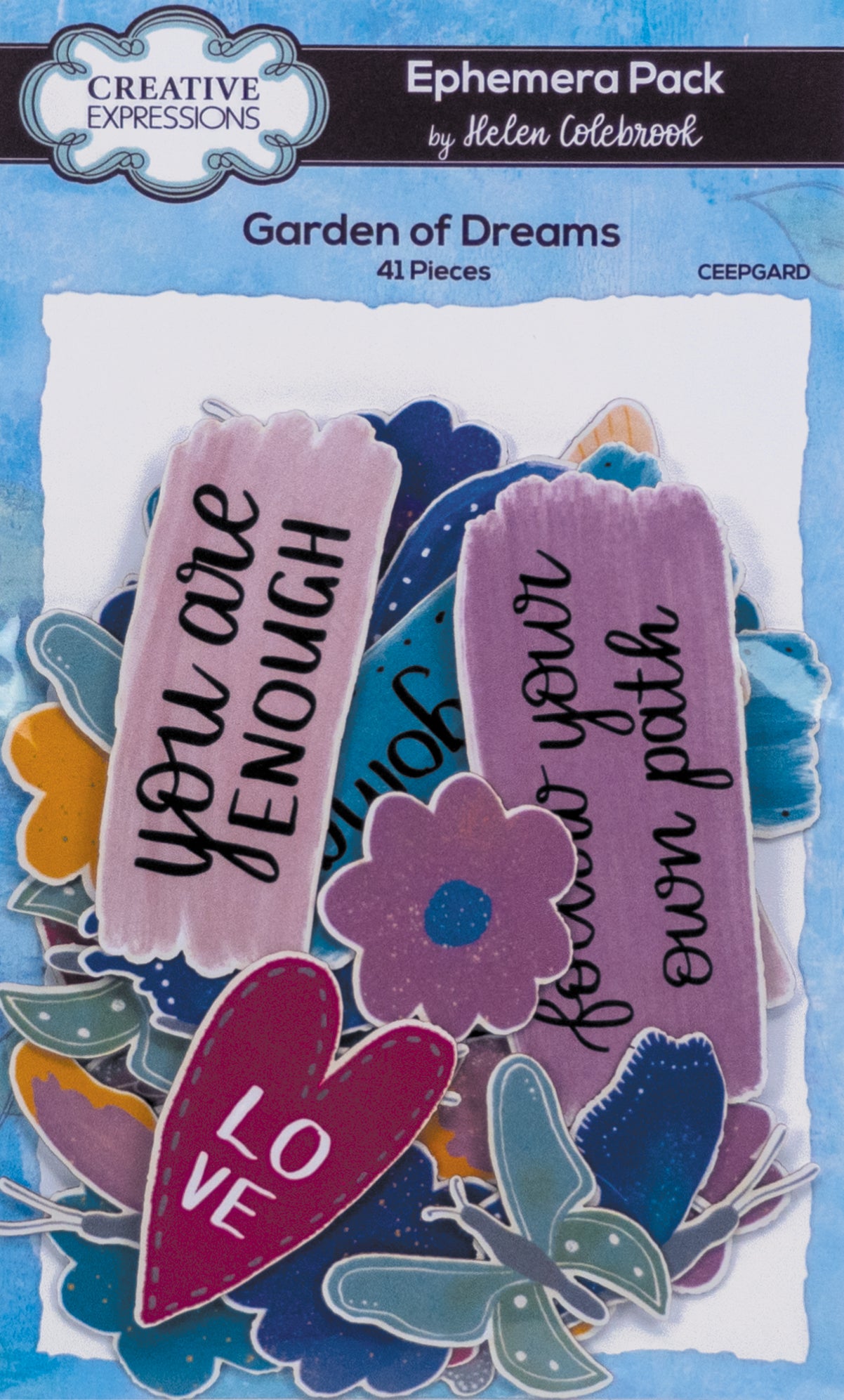 Creative Expressions Helen Colebrook Garden Of Dreams Ephemera Pack