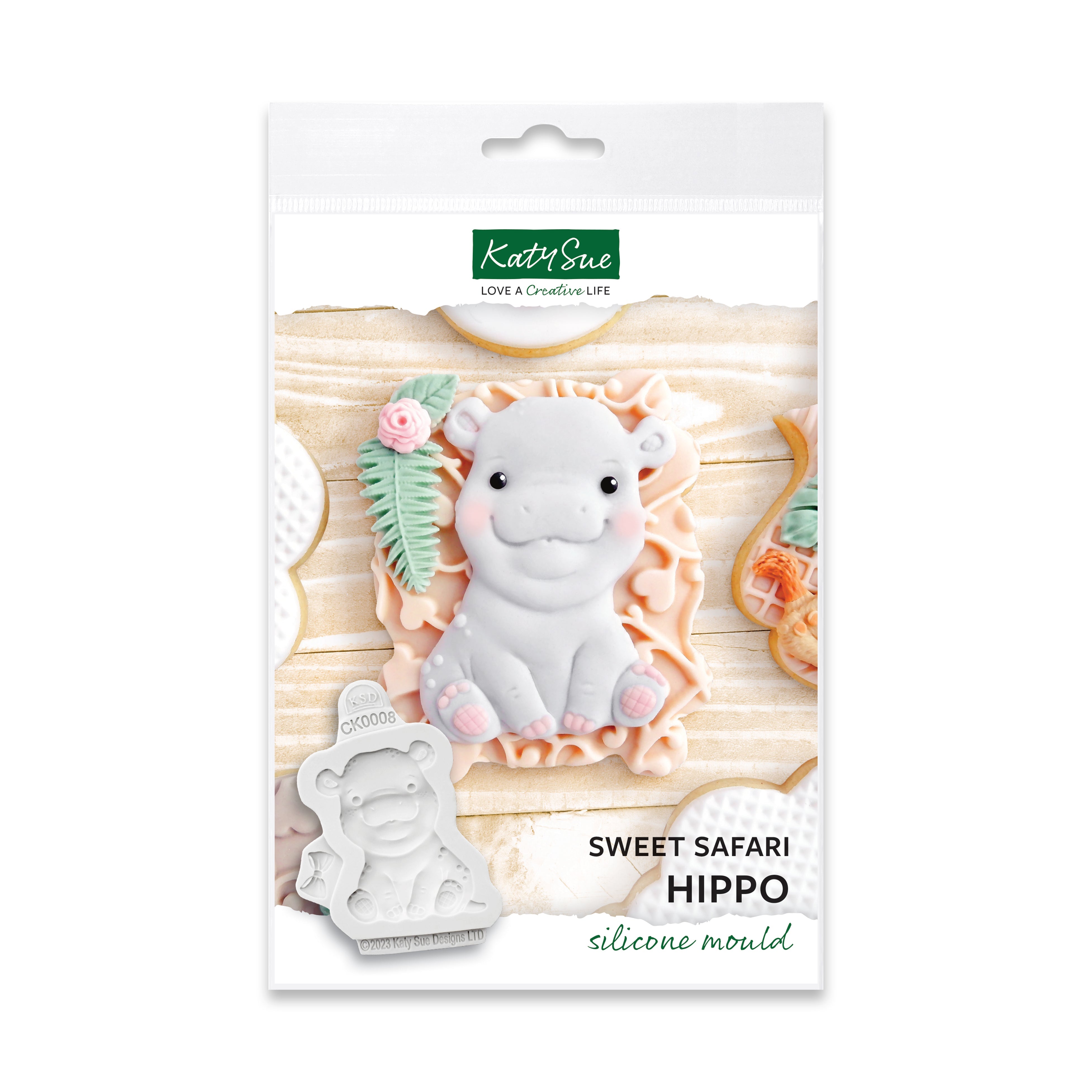 Sweet Safari Hippo Silicone Mould