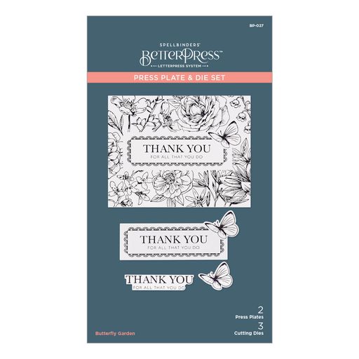 Butterfly Garden Press Plate & Die Set from the BetterPress Collection