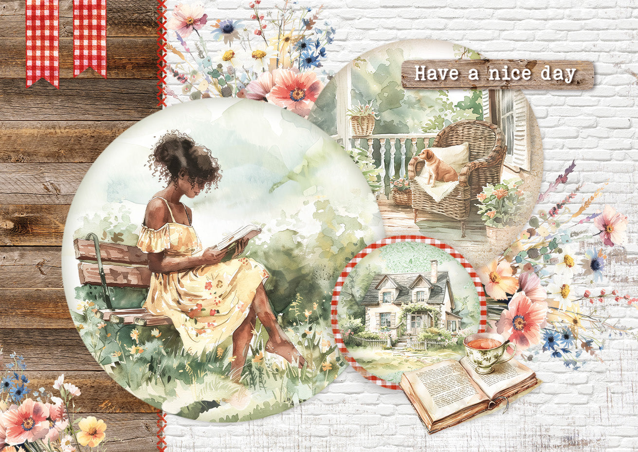 SL Card Making Pad Country Roads Essentials 14 Sheets