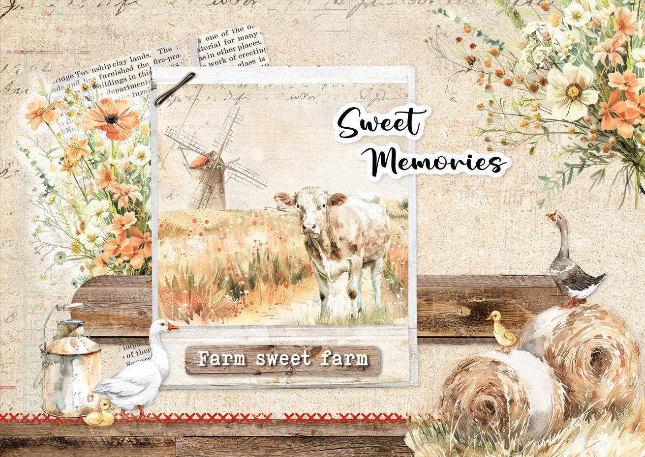 SL Card Making Pad Country Roads Essentials 14 Sheets