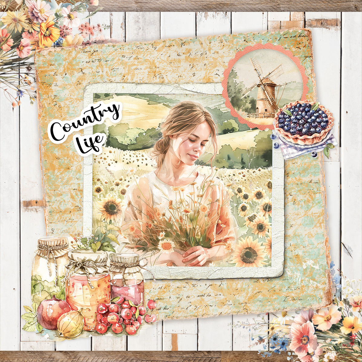 SL Card Making Pad Country Roads Essentials 14 Sheets