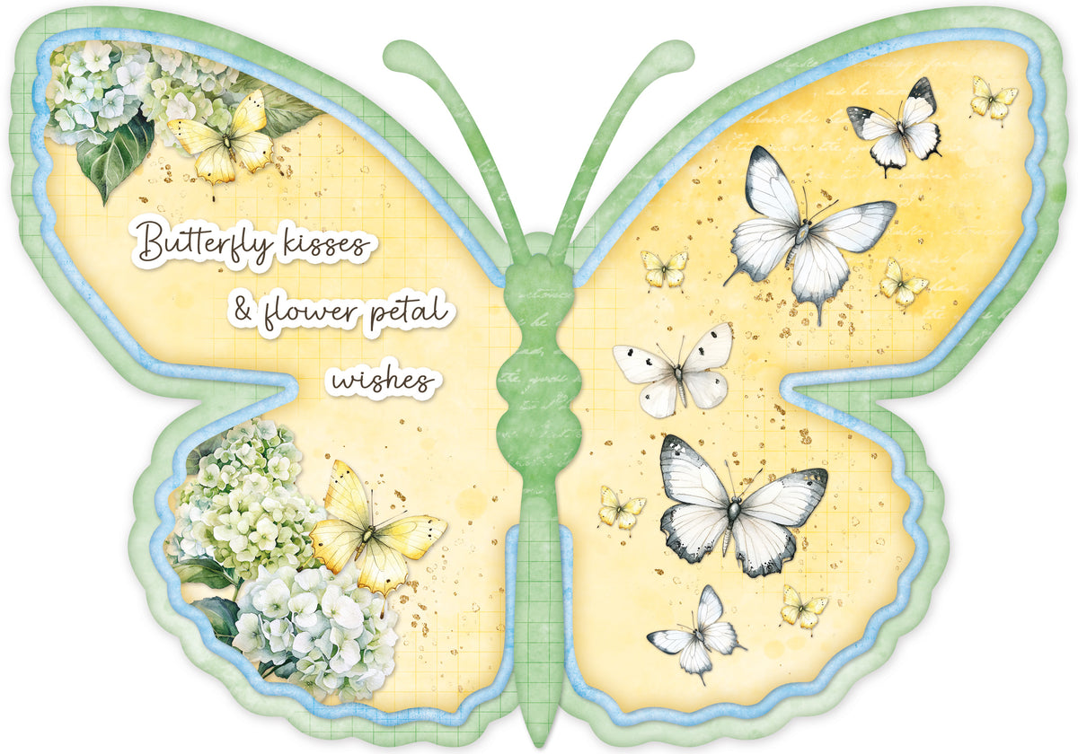 SL Card Making Pad Butterflies Essentials 14 Sheets