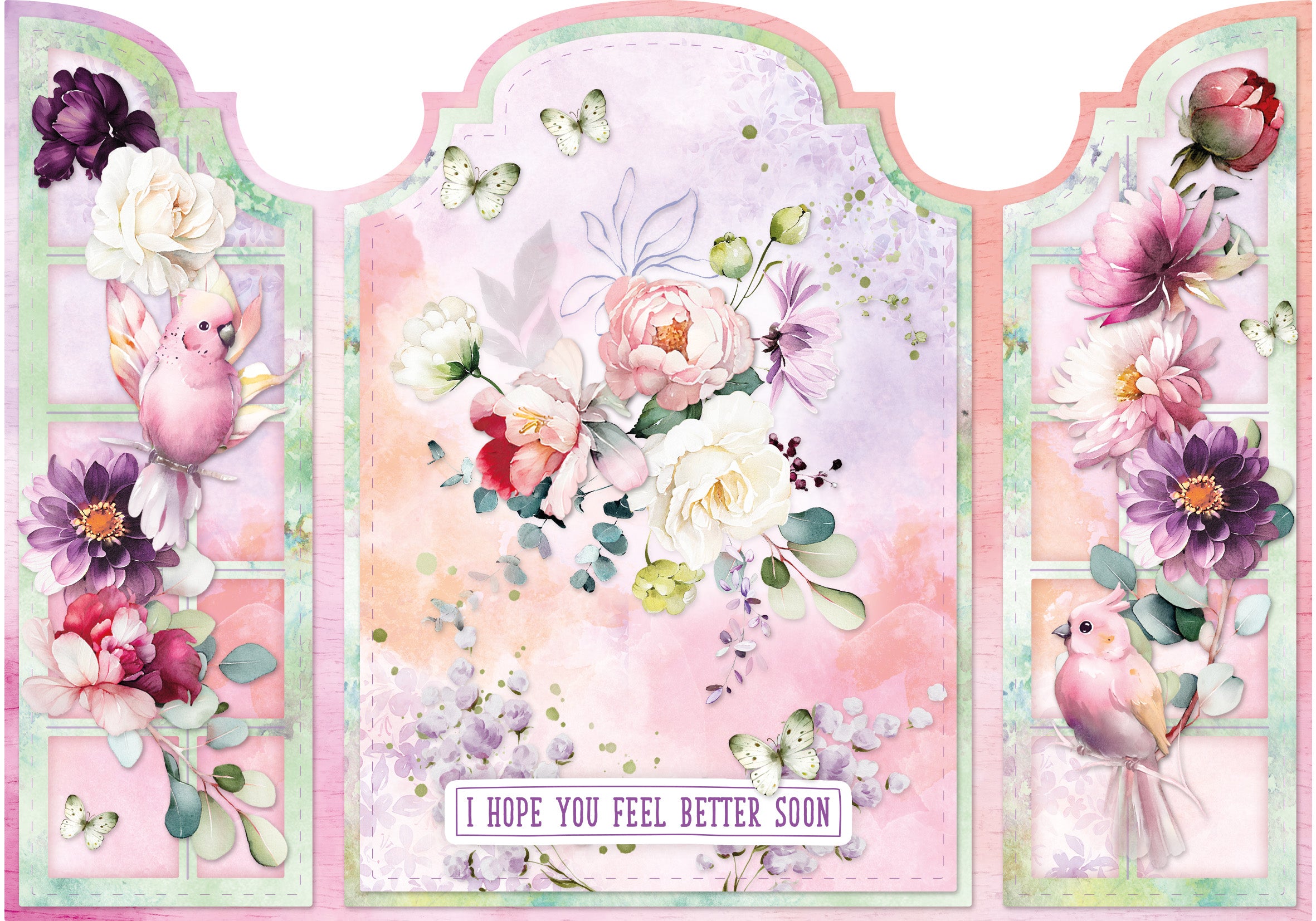 SL Card Making Pad Flowers Essentials 14 Sheets