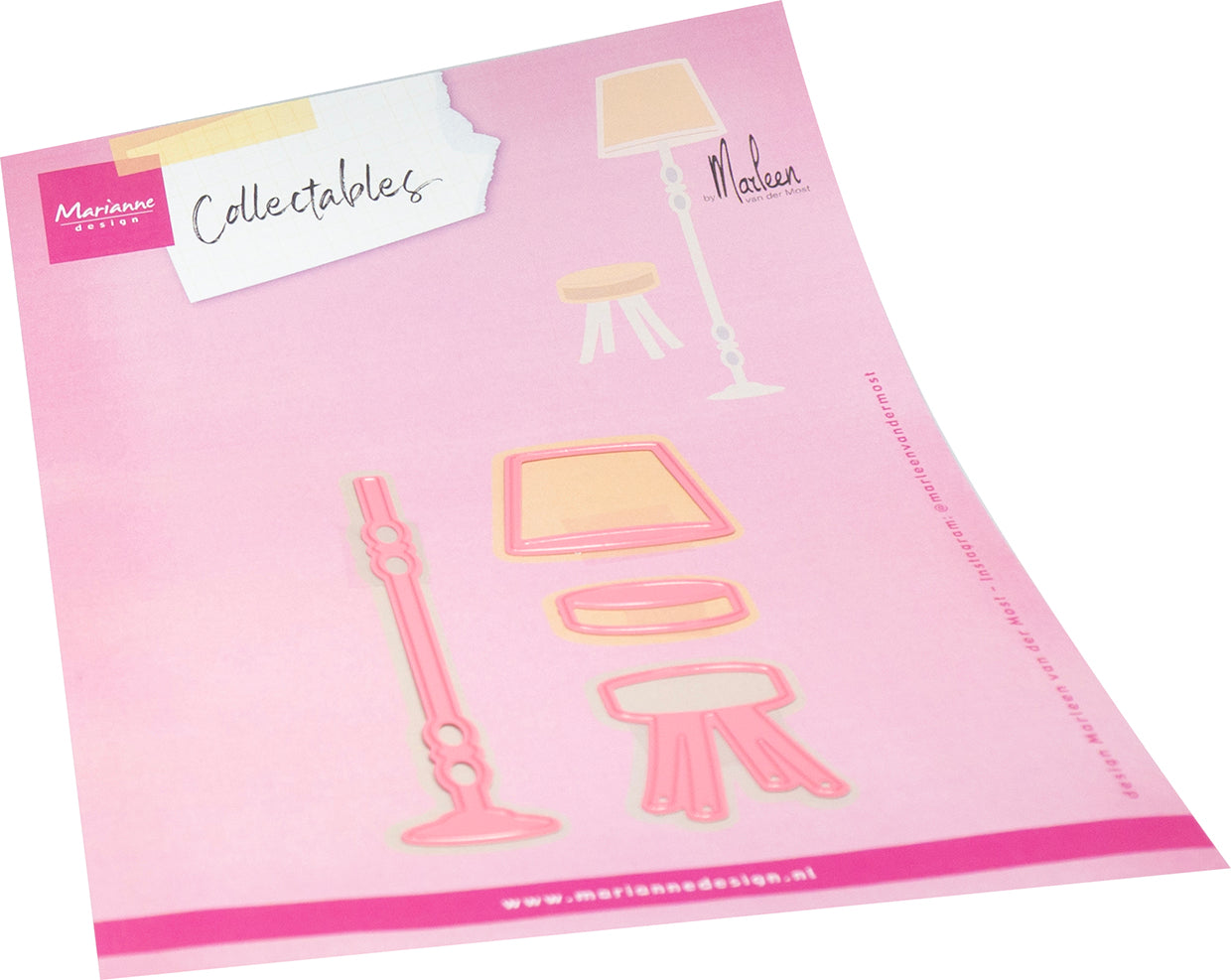 Marianne Design Collectables Die - Lamp & Stool by Marleen