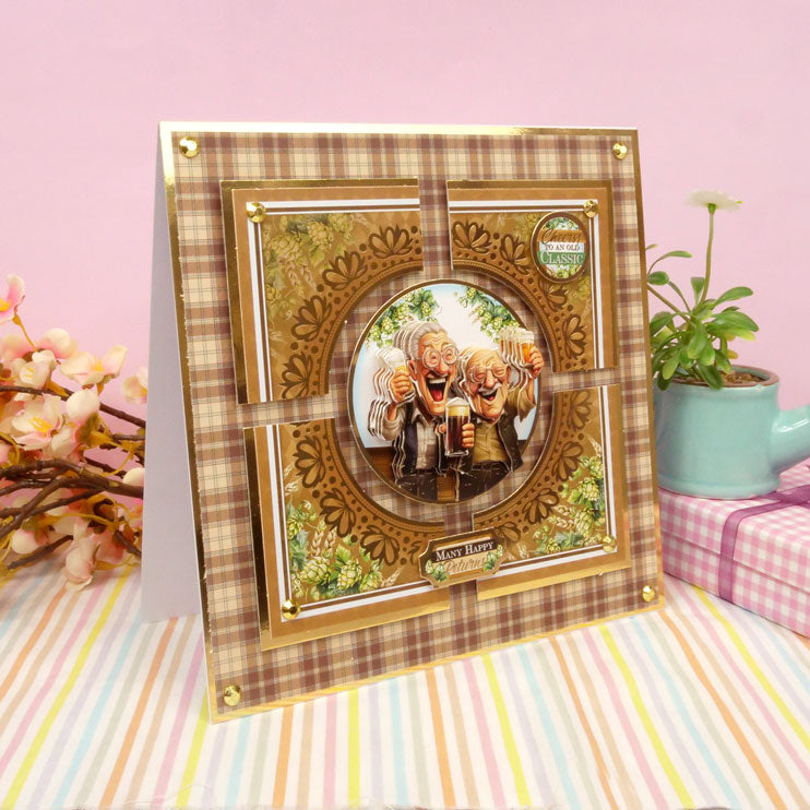 Delightful Golden Oldies Decoupage Card Kit