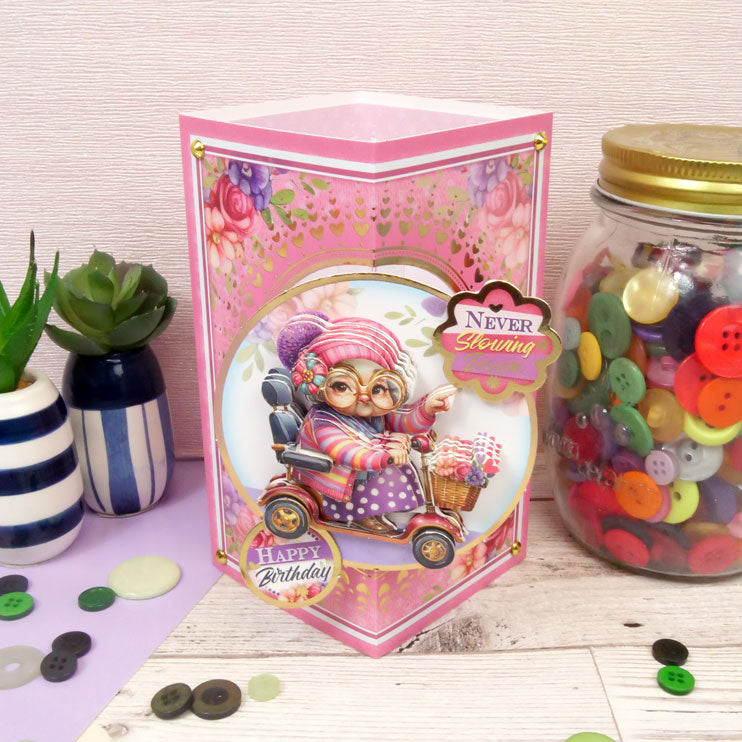 Delightful Golden Oldies Decoupage Card Kit