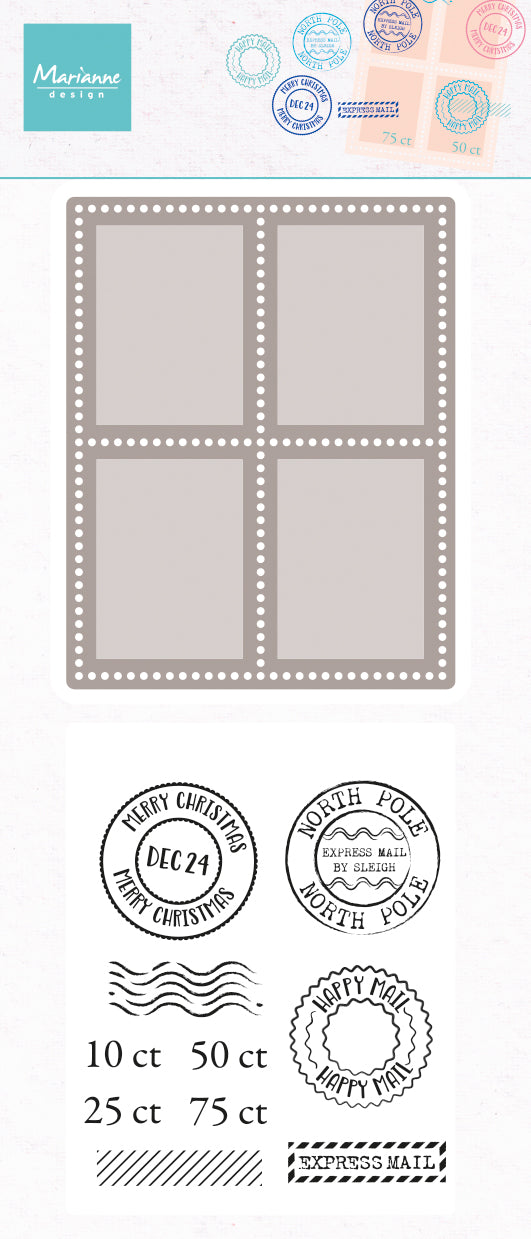 Marianne Design Stamp & Die Set - Postage Stamp