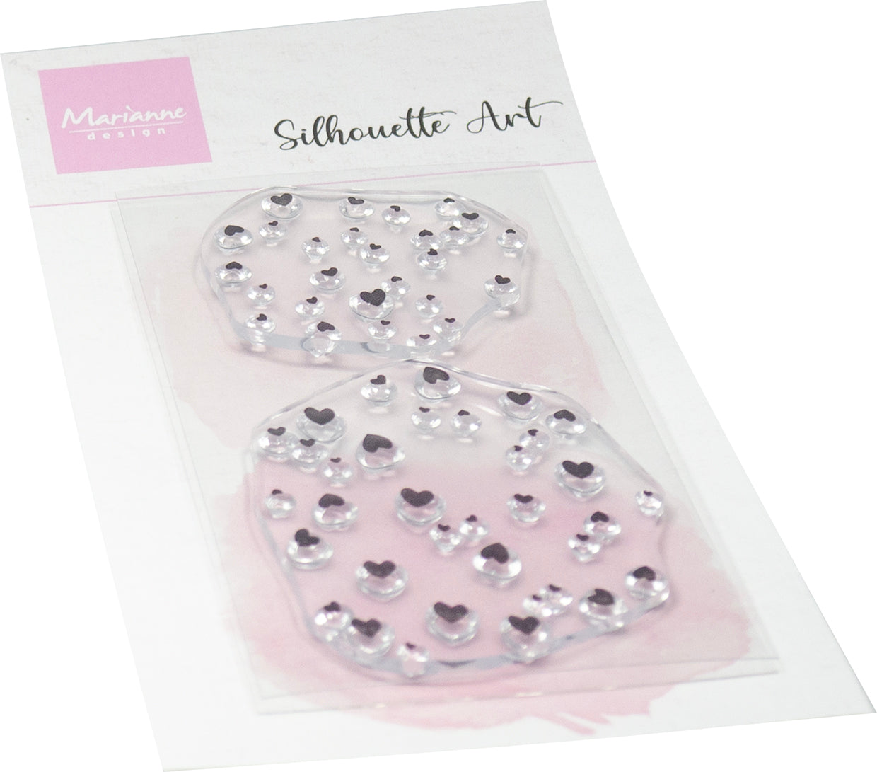 Marianne Design Clear Stamp - Silhouette Art - Hearts