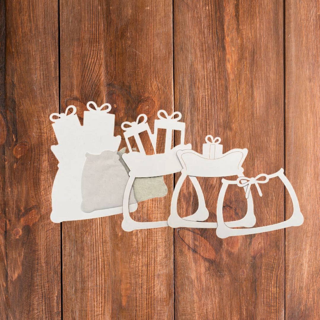 CrafTreat 3D Shaker Chipboards - Santa Bag