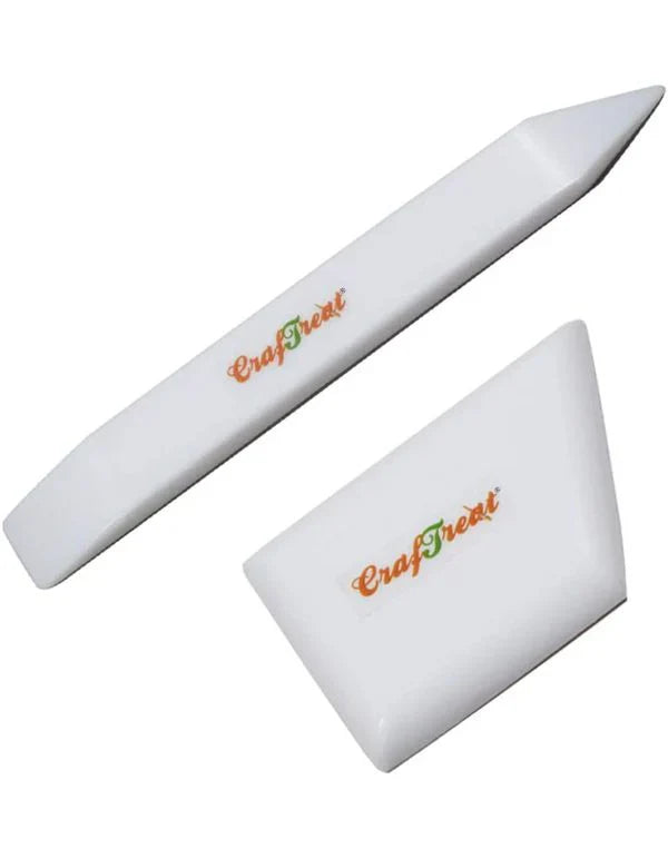 Craftreat Teflon Bone Folder Set - Large and Ergo Square - 2 Pcs