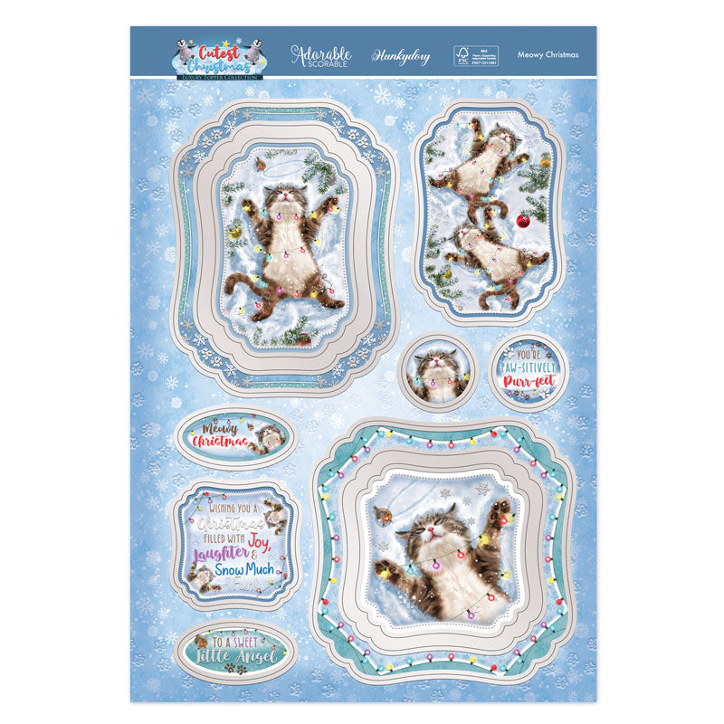 Meowy Christmas Luxury Topper Set