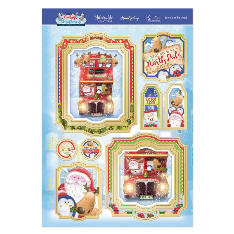 Santa's On His Way! Luxury Topper Set