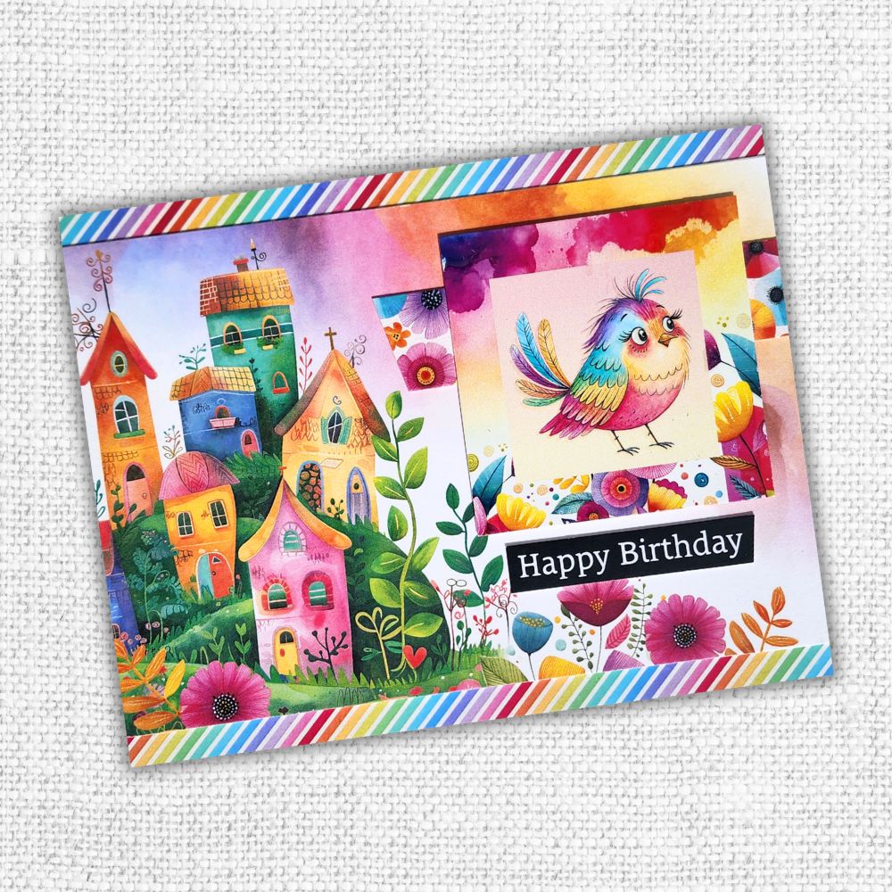 Rainbow Village Basics 12x12 Paper Collection 35322