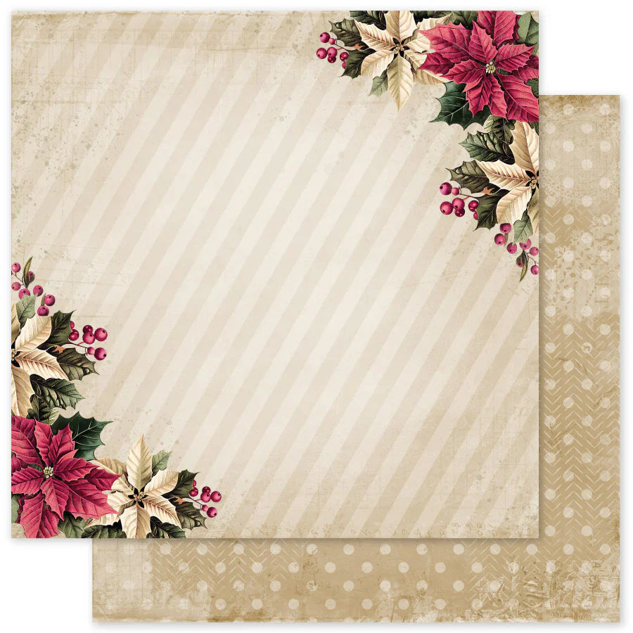 Christmas Holly C 12x12 Paper (12pc Bulk Pack) 35127