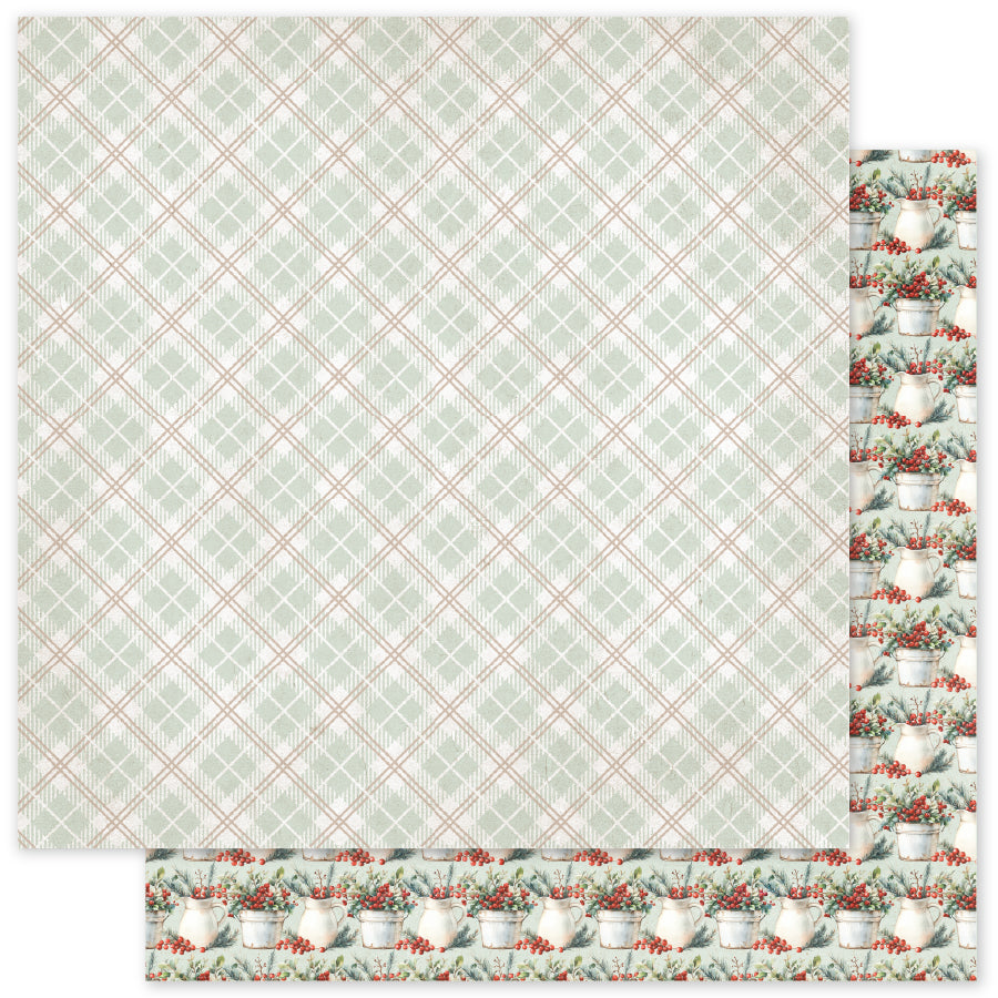 Christmas Tree Farm Basics E 12x12 Paper (12pc Bulk Pack) 35292