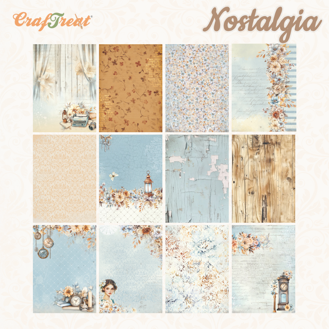 CrafTreat Paper Pad - Nostalgia 6"x8"