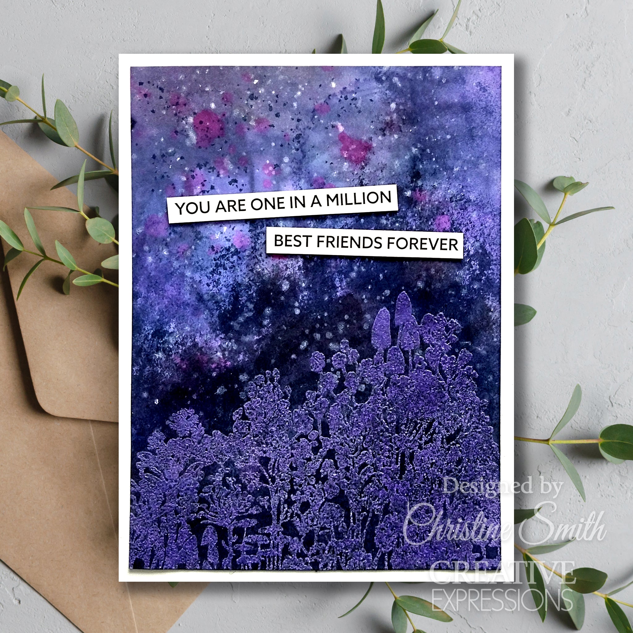 Creative Expressions Jane Davenport WildInk 6 in x 8 in Clear Stamp Set