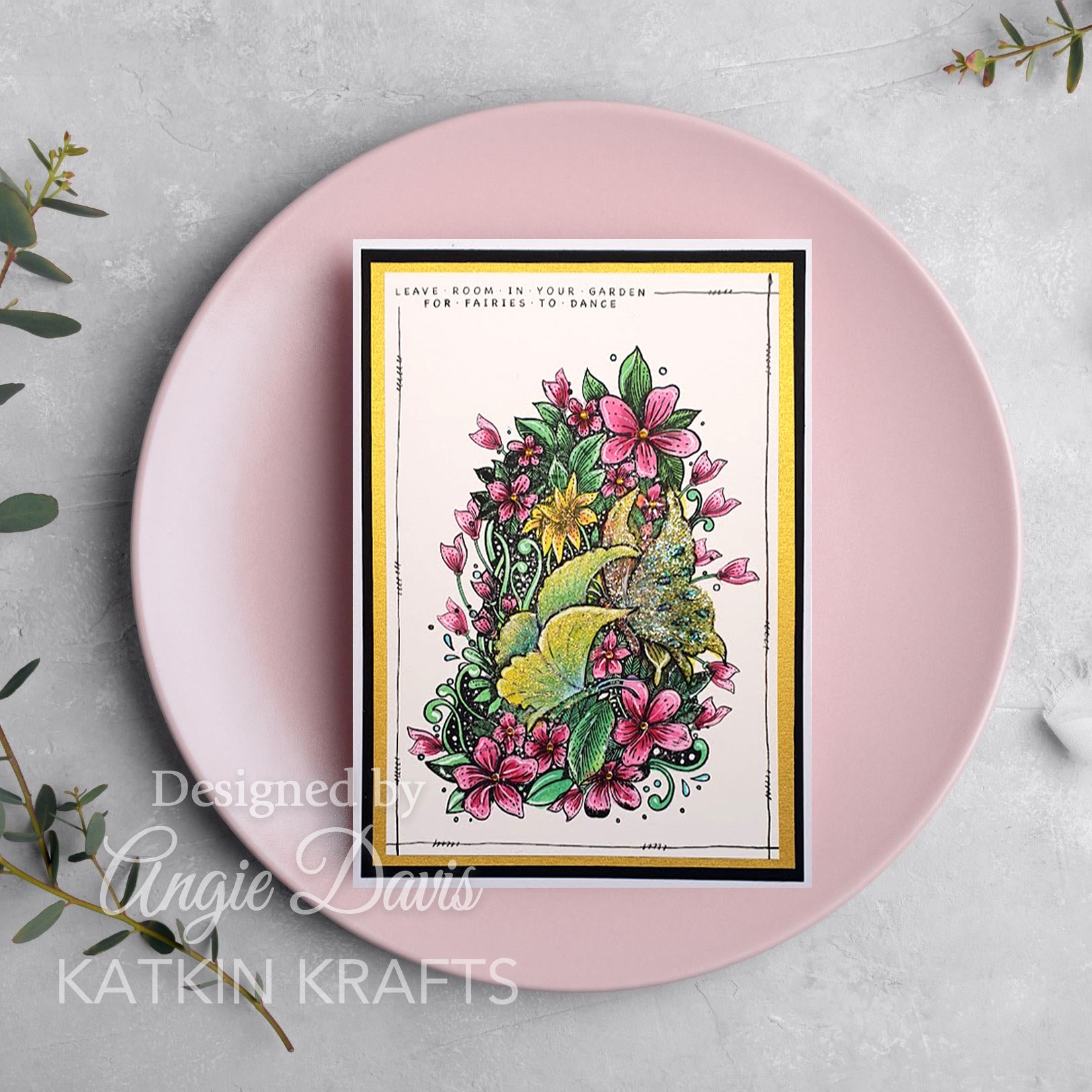 Katkin Krafts Be-You-Tiful 6 in x 8 in Clear Stamp Set
