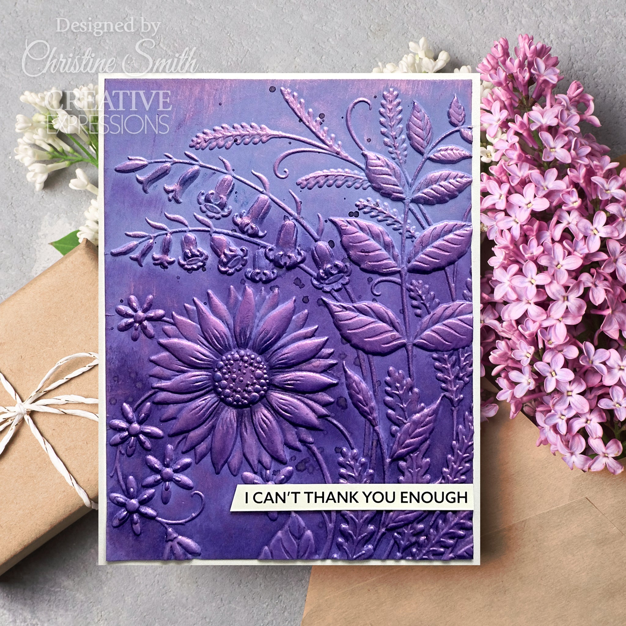Creative Expressions Sunshine Serenade 5 in x 7 in 3D Embossing Folder