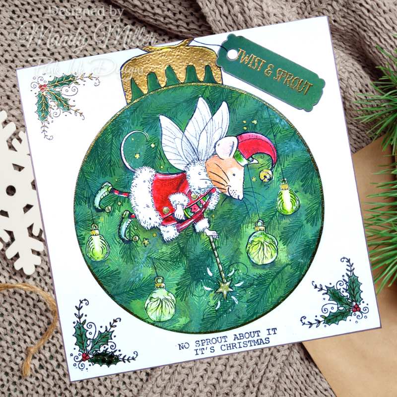 Pink Ink Designs Twist & Sprout 6 in x 8 in Clear Stamp Set