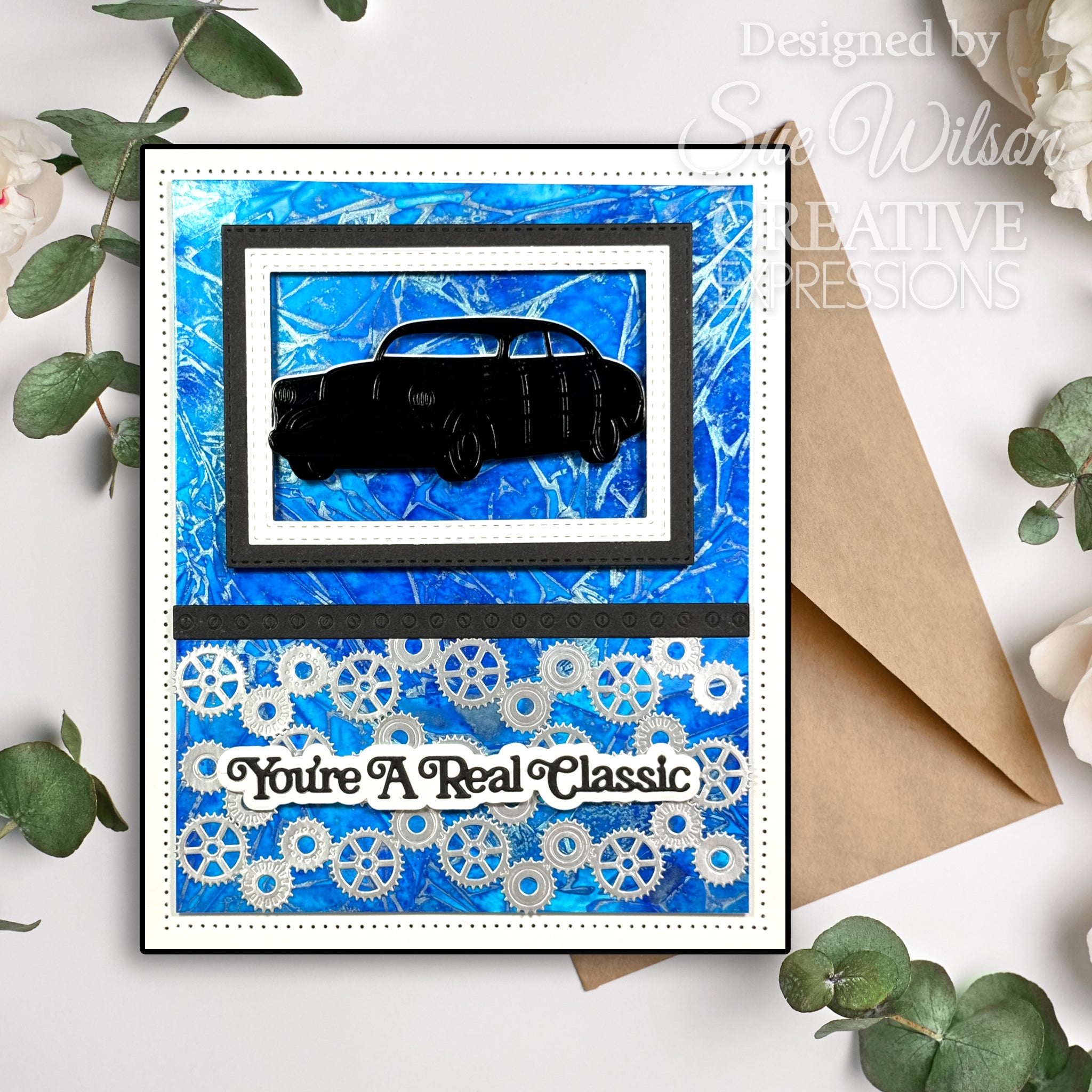 Creative Expressions Sue Wilson Mini Shadowed Sentiments You're A Real Classic Craft Die