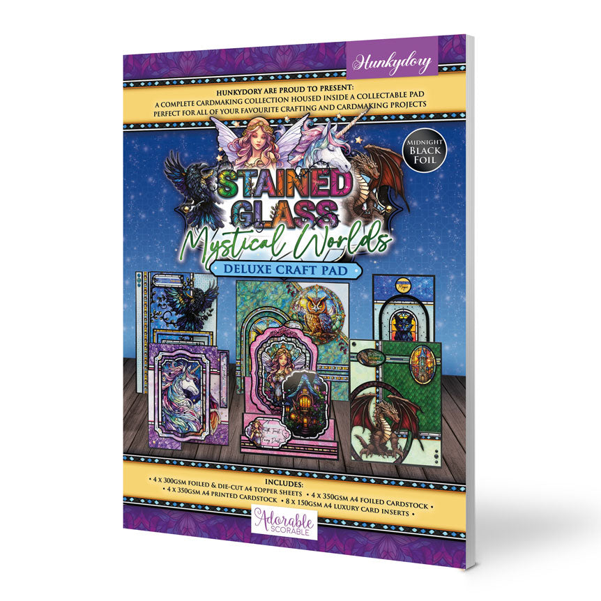 Deluxe Craft Pads - Stained Glass Mystical Worlds