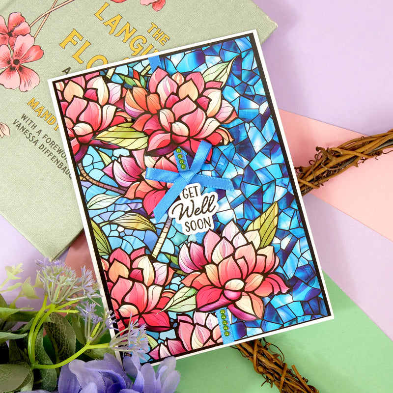 Duo Design Paper Pads - Stained Glass & Cracked Glass