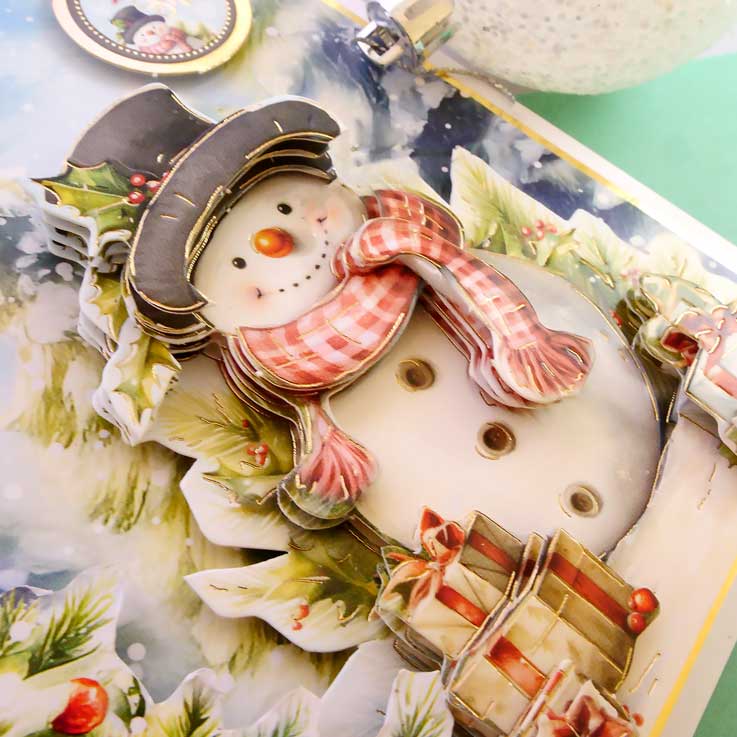 Winter Garden Friends Decoupage Topper Sheet
