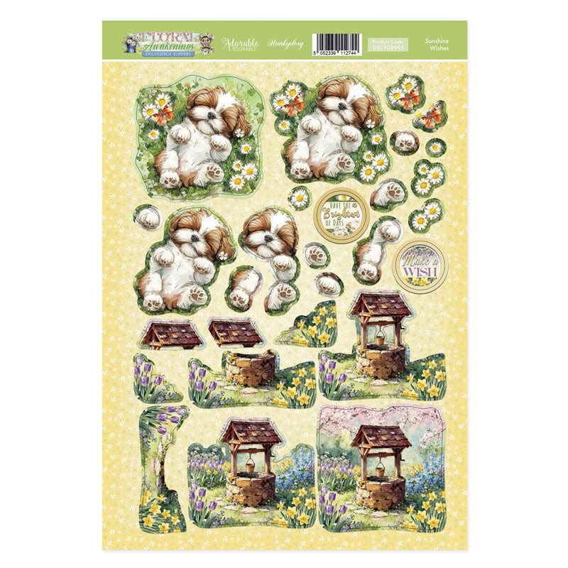 Sunshine Wishes Decoupage Topper Sheet