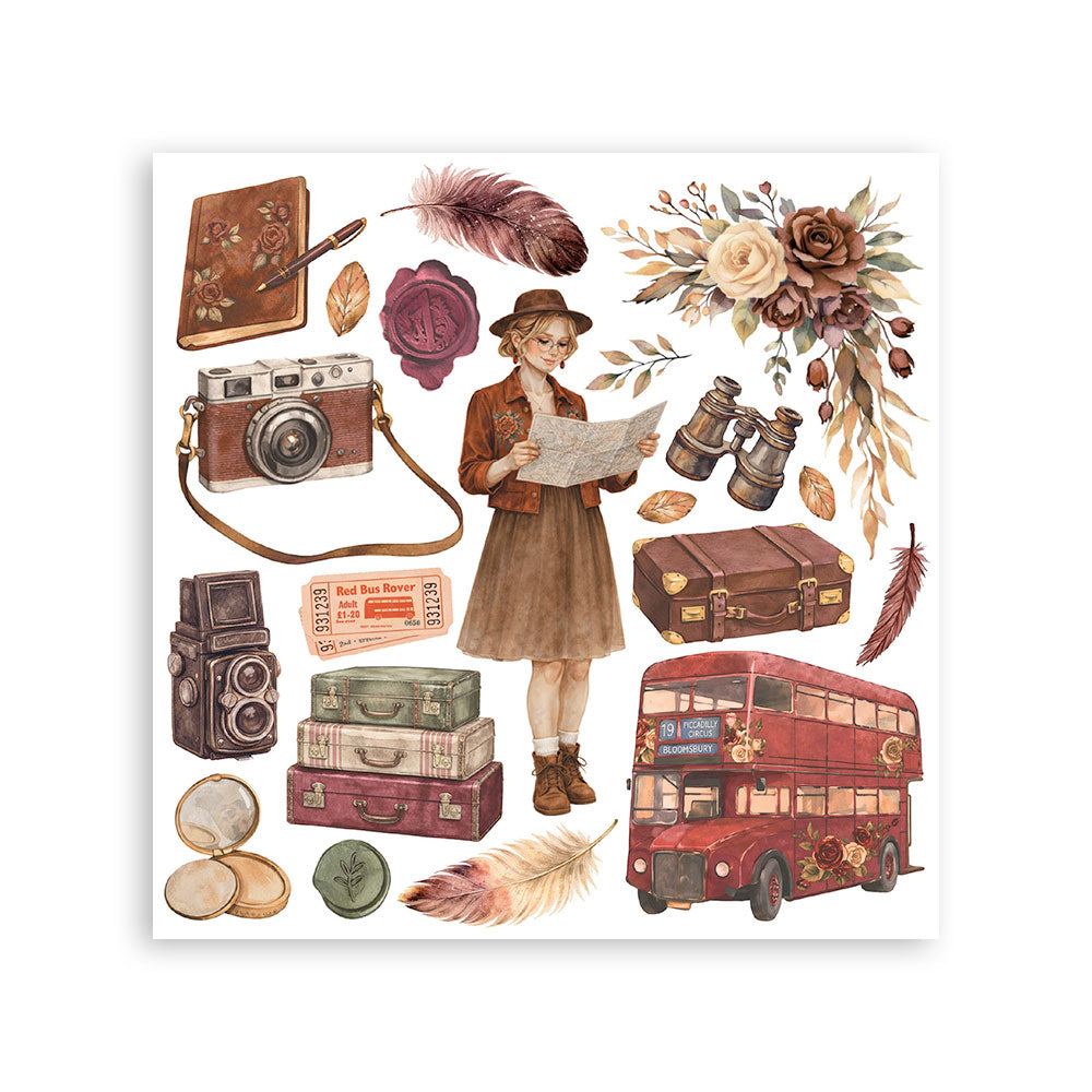 Printed Decorative Rub On Kit For Art And Craft 15.5x15.5cm - Our Way
