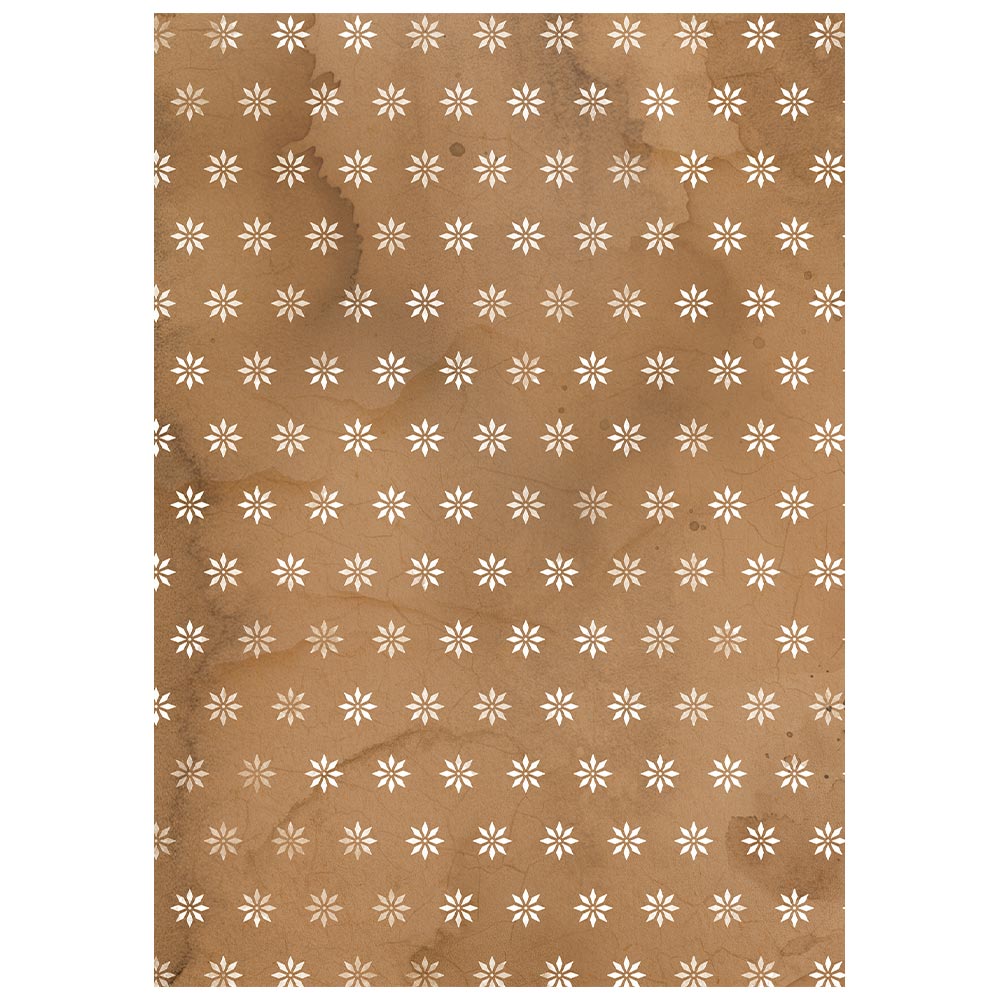 Printed 8 Rice Paper A6 Backgrounds Selection For Art And Craft - Silent Night