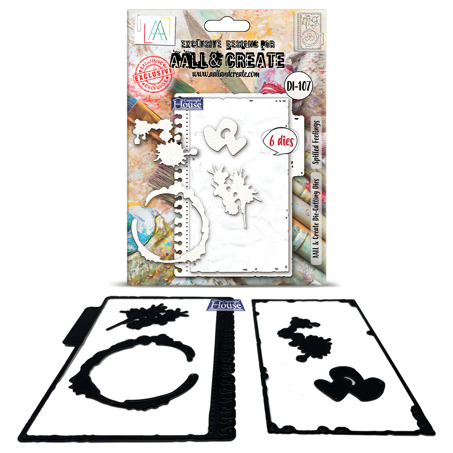 AALL and Create - Die-Cutting Die Set - Spilled Feelings