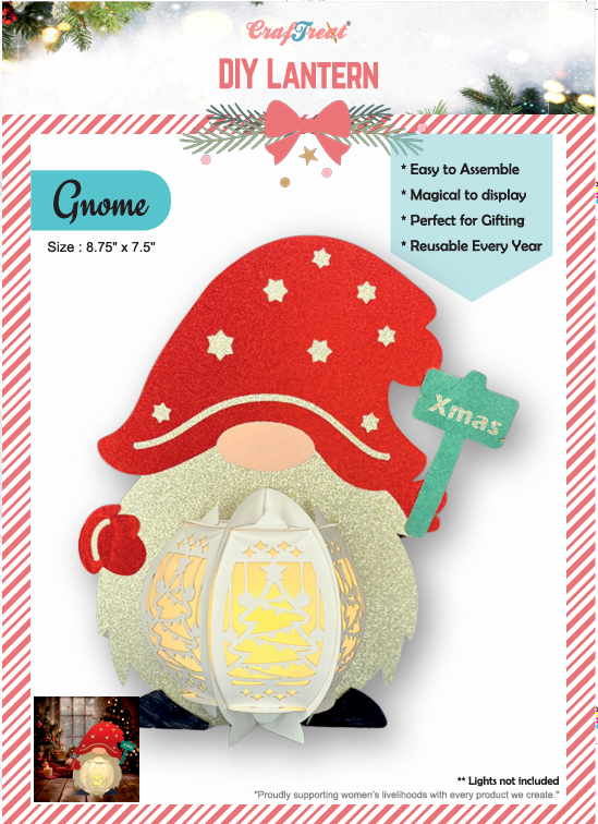 CrafTreat DIY Paper Lanterns - Gnome