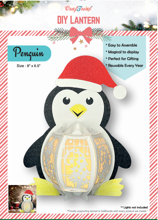 CrafTreat DIY Paper Lanterns - Penguin
