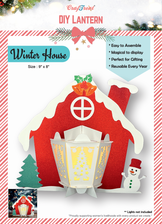 CrafTreat DIY Paper Lanterns - Winter House