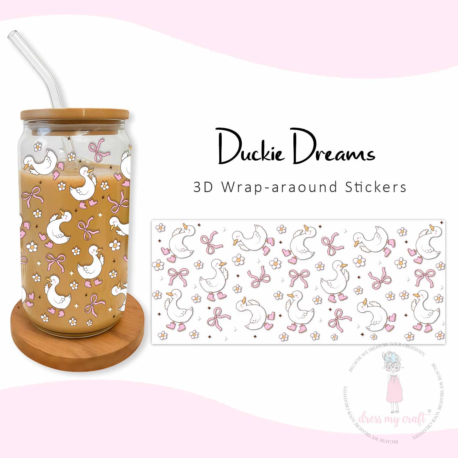 Dress My Craft - Stick N Peel Stickers - Duckie Dreams