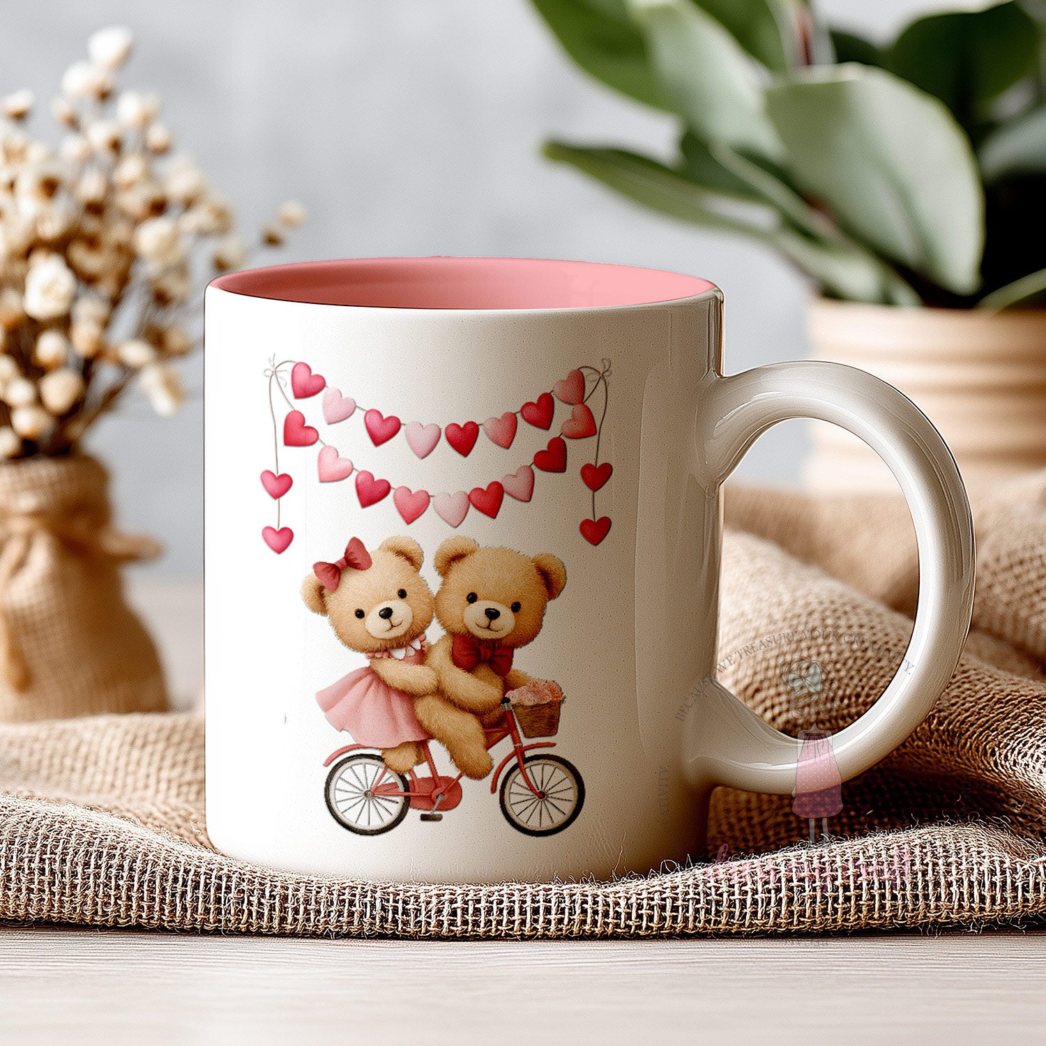 Dress My Craft - Stick N Peel Stickers - Rose & Bear