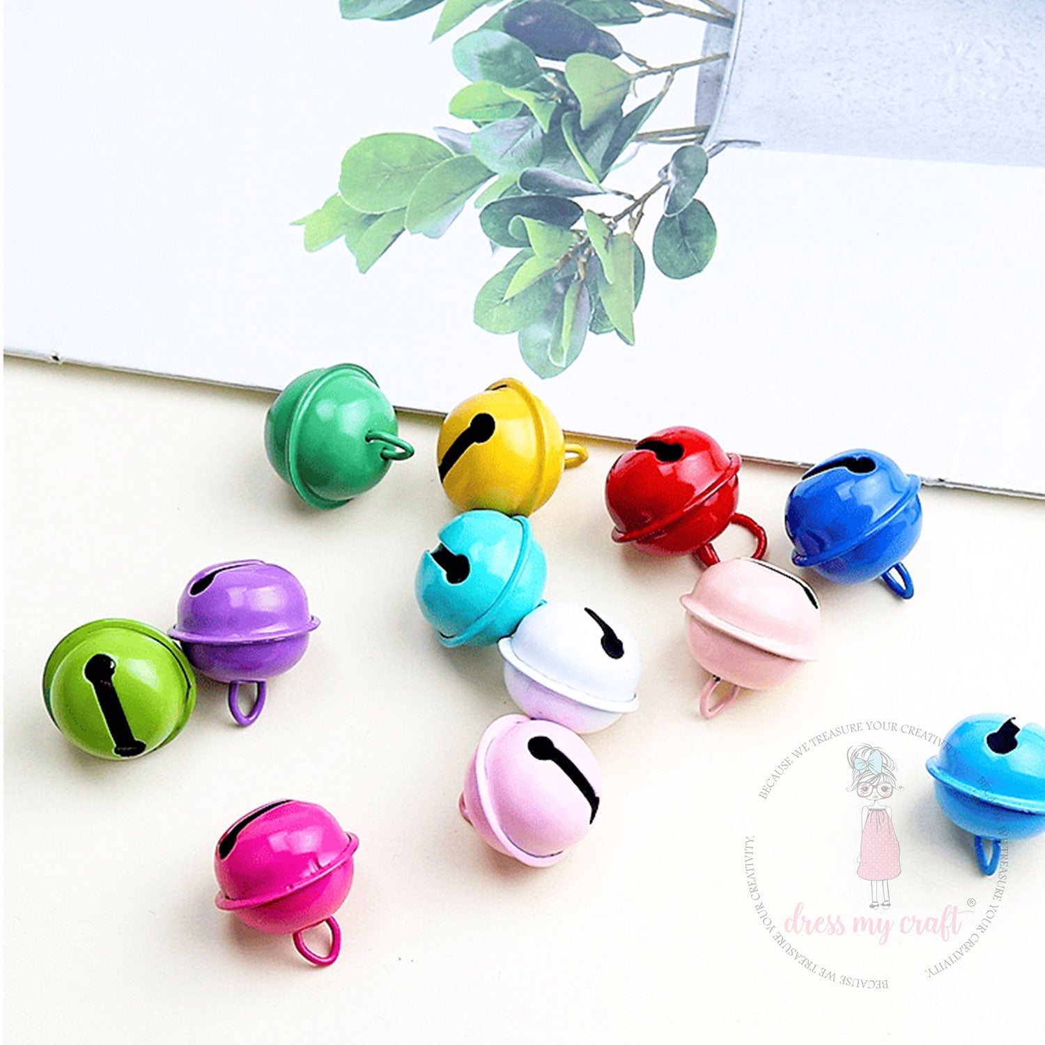 Dress My Craft - Pastel Kitty Round Bells