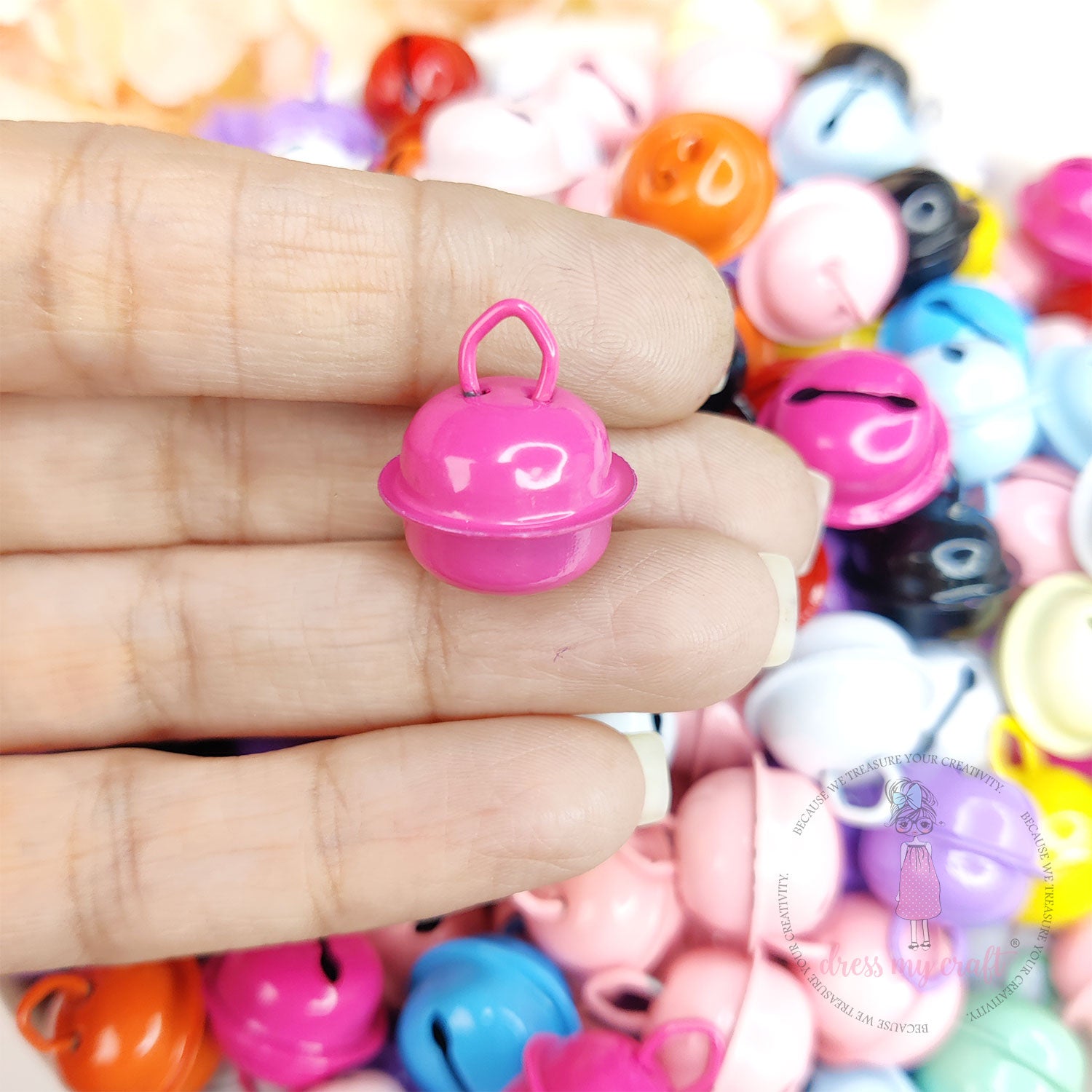 Dress My Craft - Pastel Kitty Round Bells